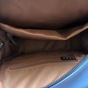 Dkny | Bags | Dkny Nyc Backpack In Blue Suede | Poshmark display picture 1